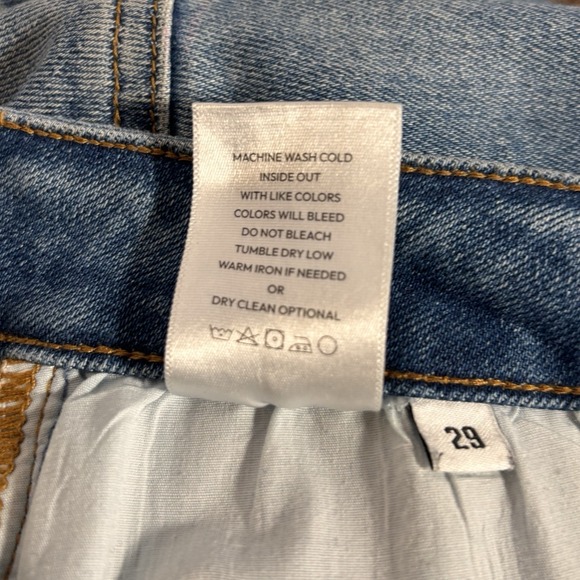 Oneso High Rise Wide Leg Jeans Womens 29 Stretch Comfort Boho Medium Wash Denim - Picture 8 of 8